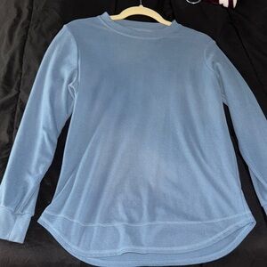 Fashion nova cute Blue Long Sleeve Shirt
